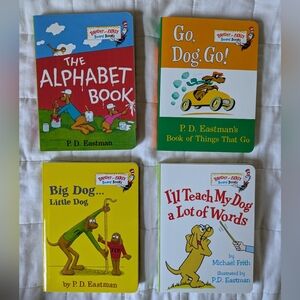 Set of 4 - Little Red Box Of Bright And Early Board Books by P.D. Eastman